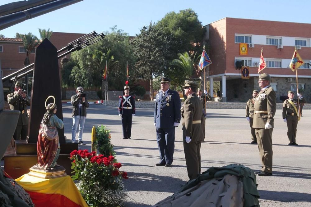 Acto por la festividad de Santa Bárbara en el Cuartel de Artillería Antiaérea de Cartagena