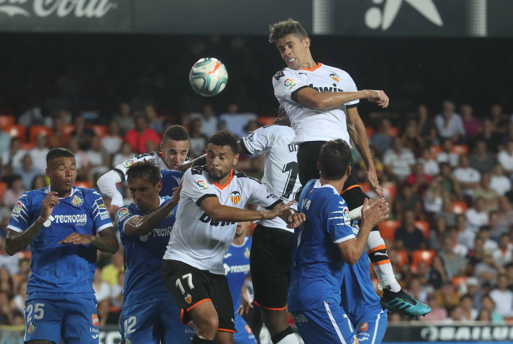 Los enfrentamientos Valencia CF - Getafe con Bordalás en el banquillo madrileño