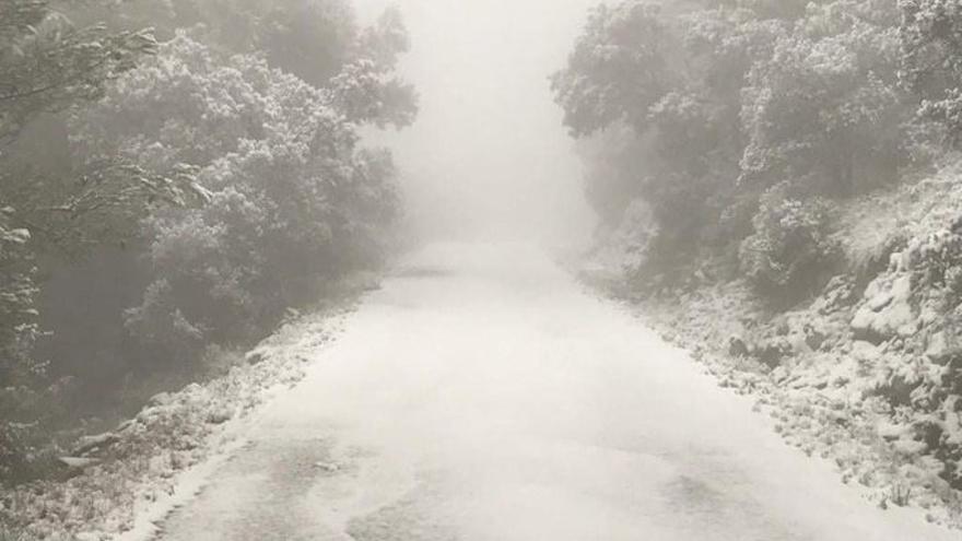 Nieve en el Reconco de Biar.