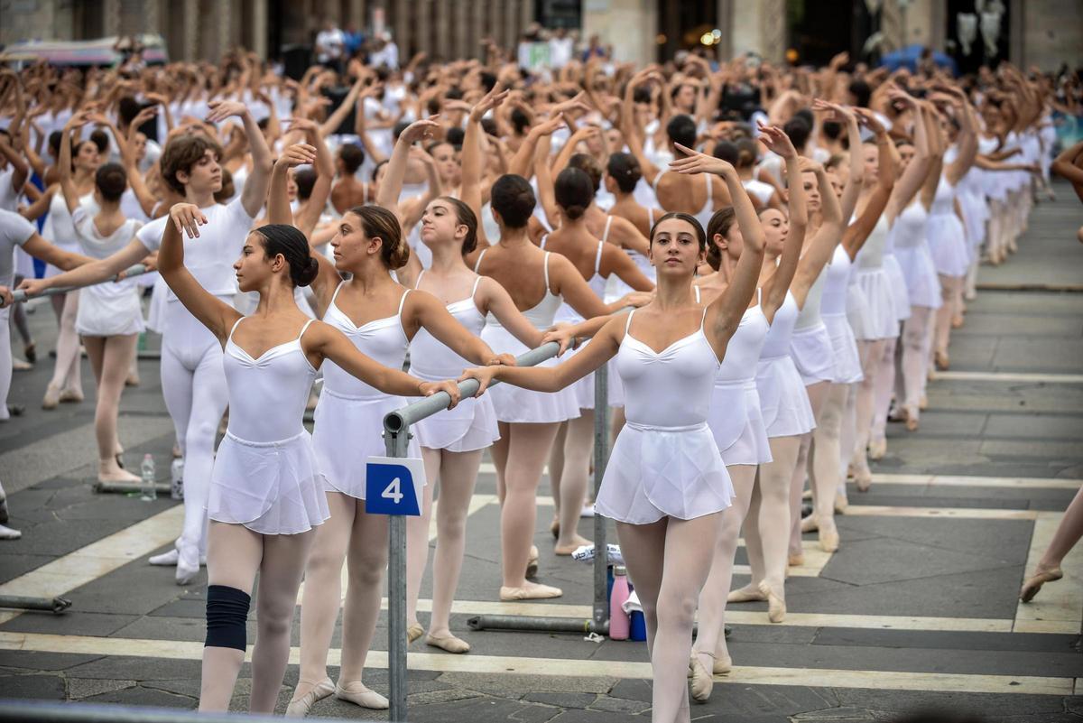 Festival de danza OnDance en la plaza del Duomo en Milán