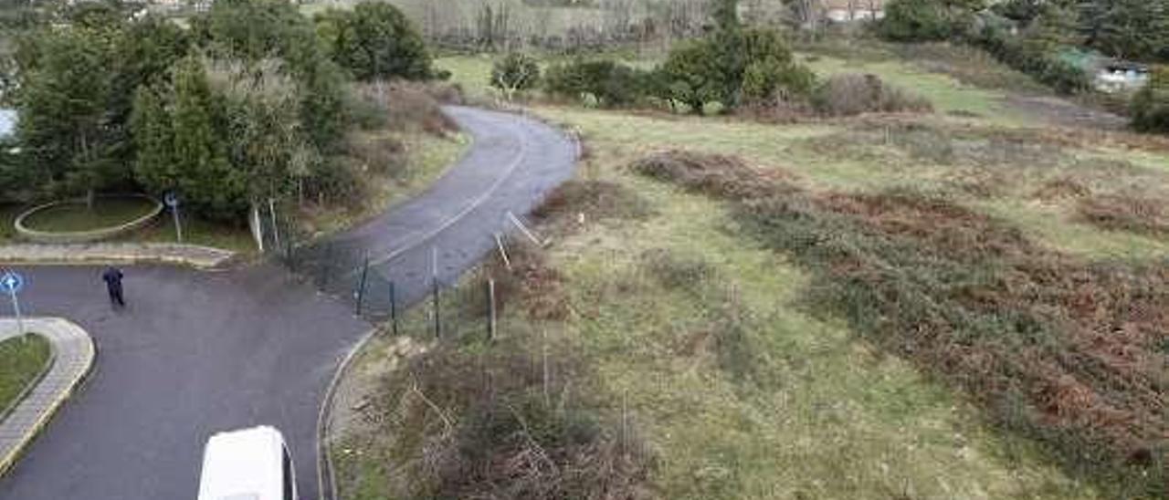 Área de ampliación del hospital de Cabueñes.