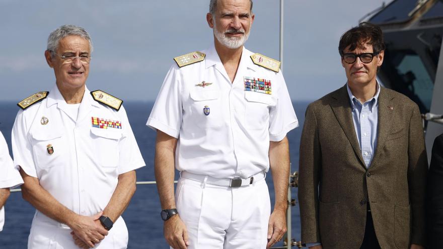 El rey Felipe VI visita Barcelona para seguir la Copa América con Salvador Illa