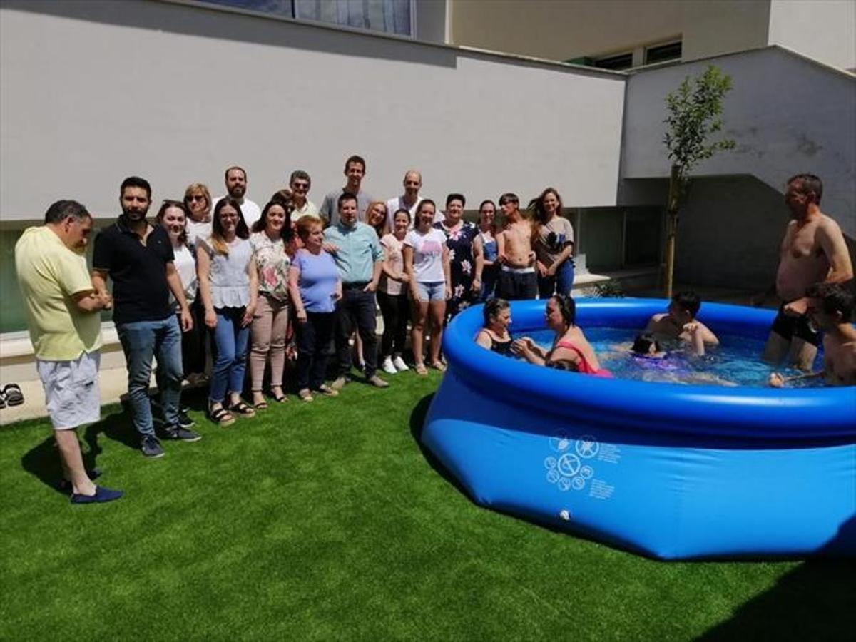 Área recreativa de la residencia de discapacitados en Peñarroya