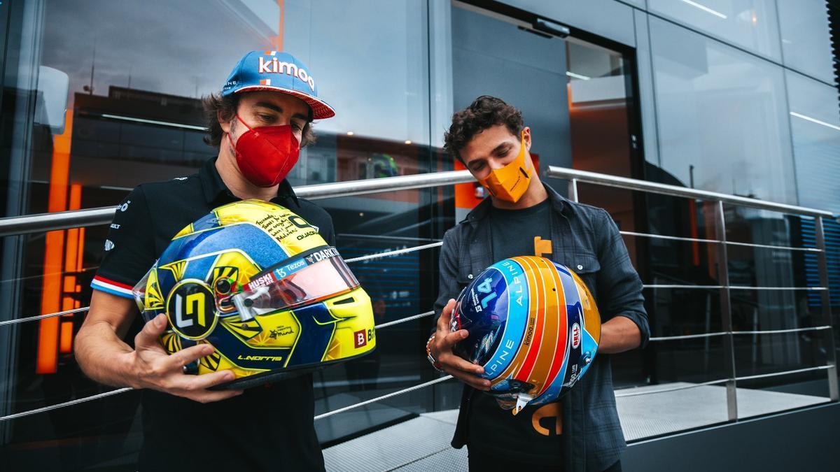 Fernando Alonso (Aston Martin) y Lando Norris (McLaren) serán rivales directos en 2023