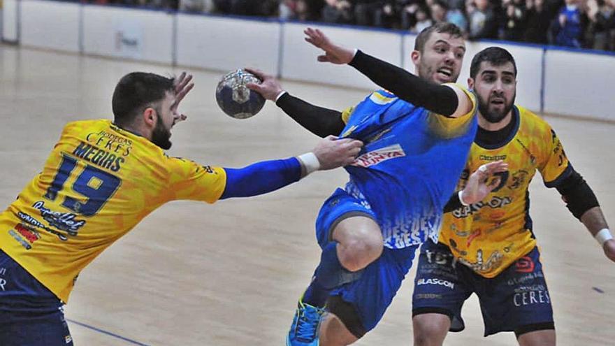 Arnau Rovira, en un partit d&#039;aquesta temporada.