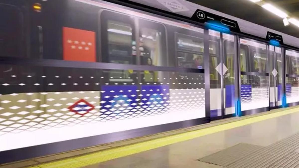 Loss nuevos trenes que circularán por la Línea 6 de Metro de Madrid.