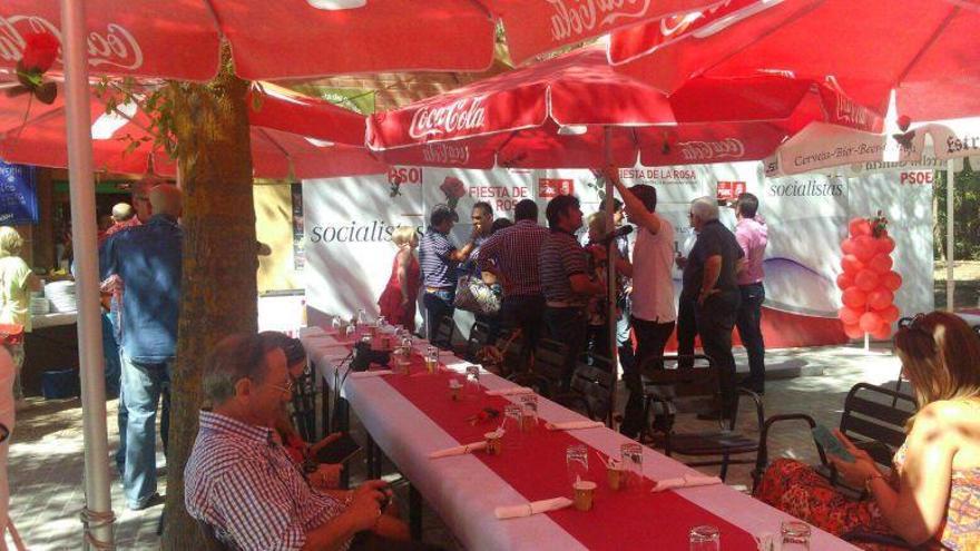 Los socialistas en la fiesta de la rosa