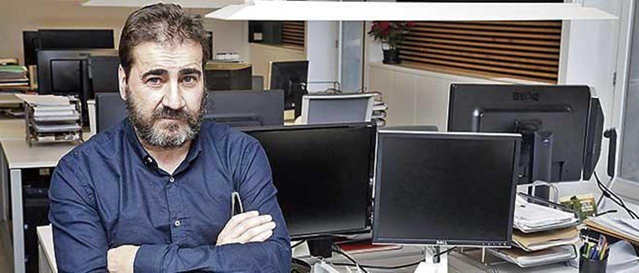 Nacho Salas, en su despacho de arquitectura en Palma.