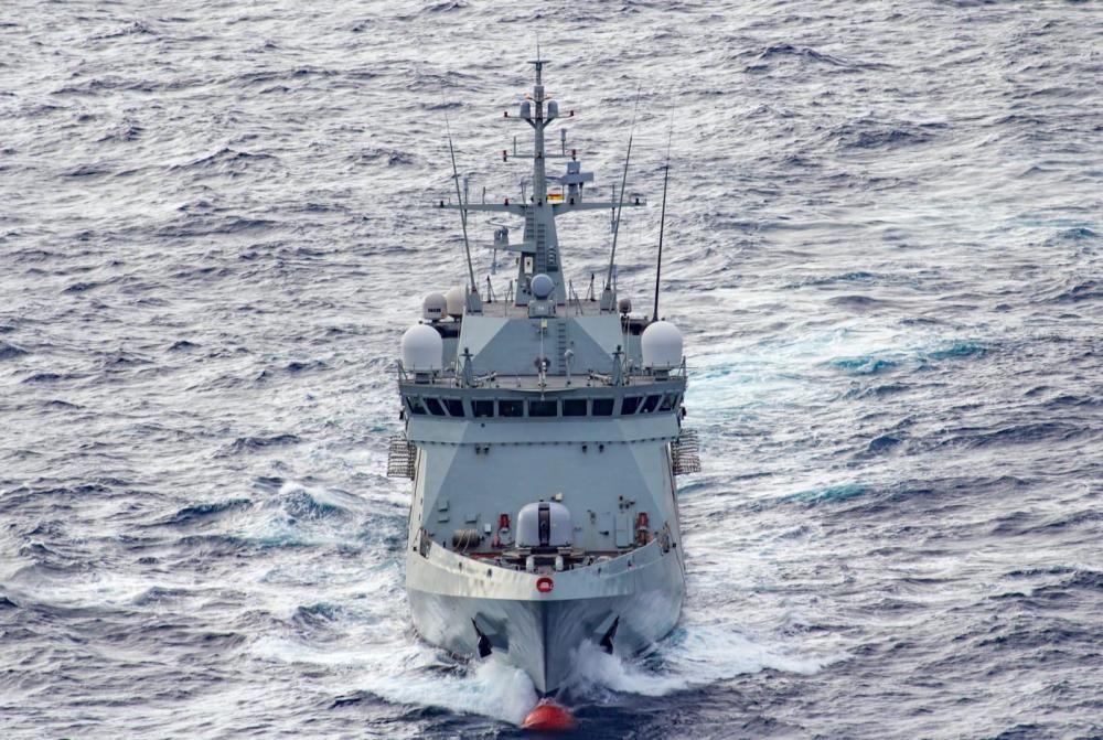 Adiestramiento militar junto al Puerto de La Luz