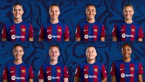 Bronze, Mapi, Paredes, Rolfö, Aitana, Walsh, Pina, Salma