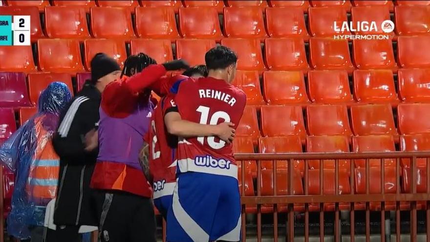 El 2-0 del Granada en el Granada 3-0 Racing de Ferrol de la jornada 30 de LaLiga Hypermotion