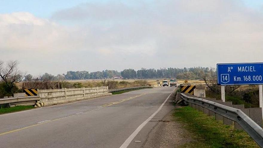 Imagen de la actual Ruta 14 en Uruguay.