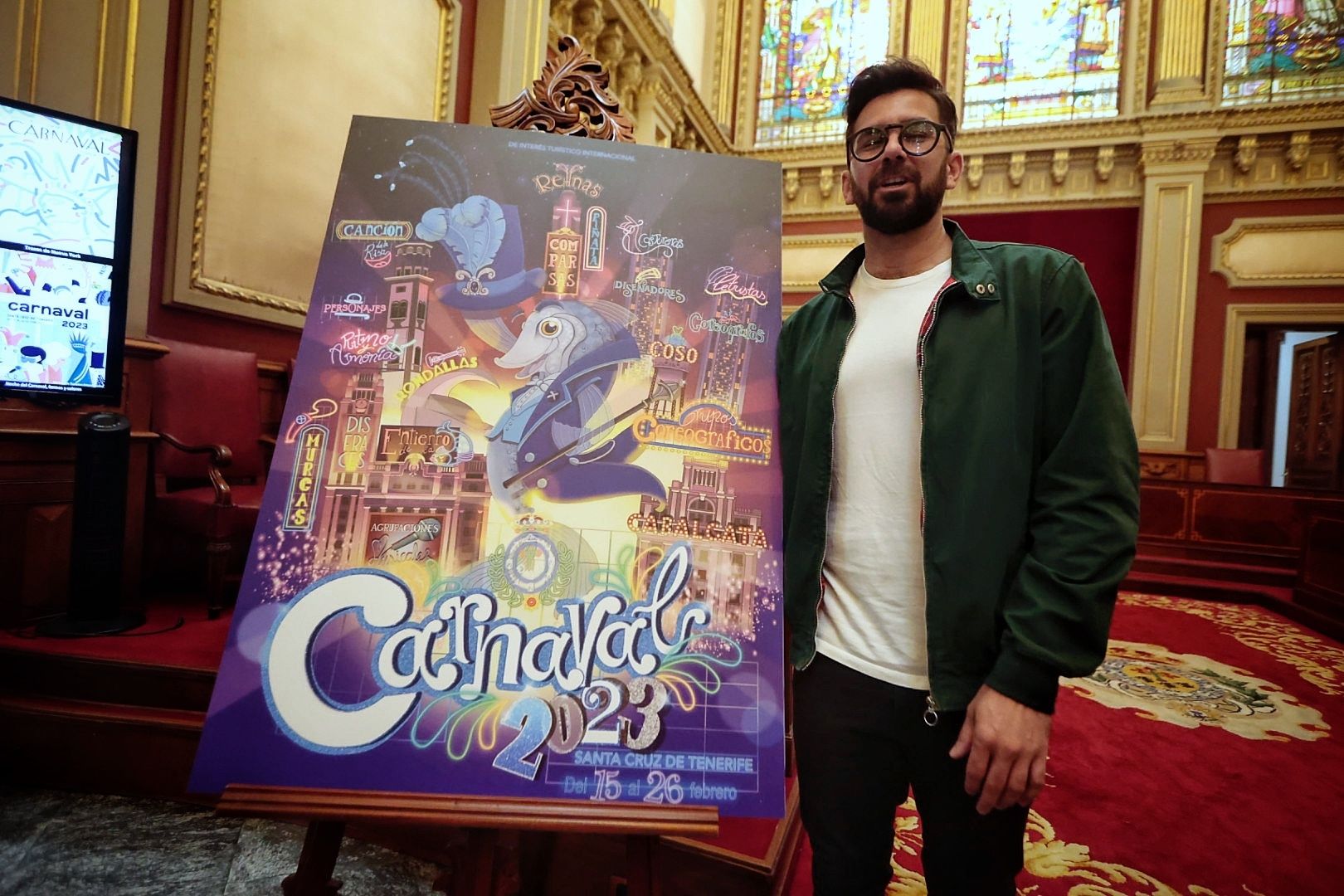 Presentación del cartel del Carnaval de Santa Cruz de Tenerife 2023