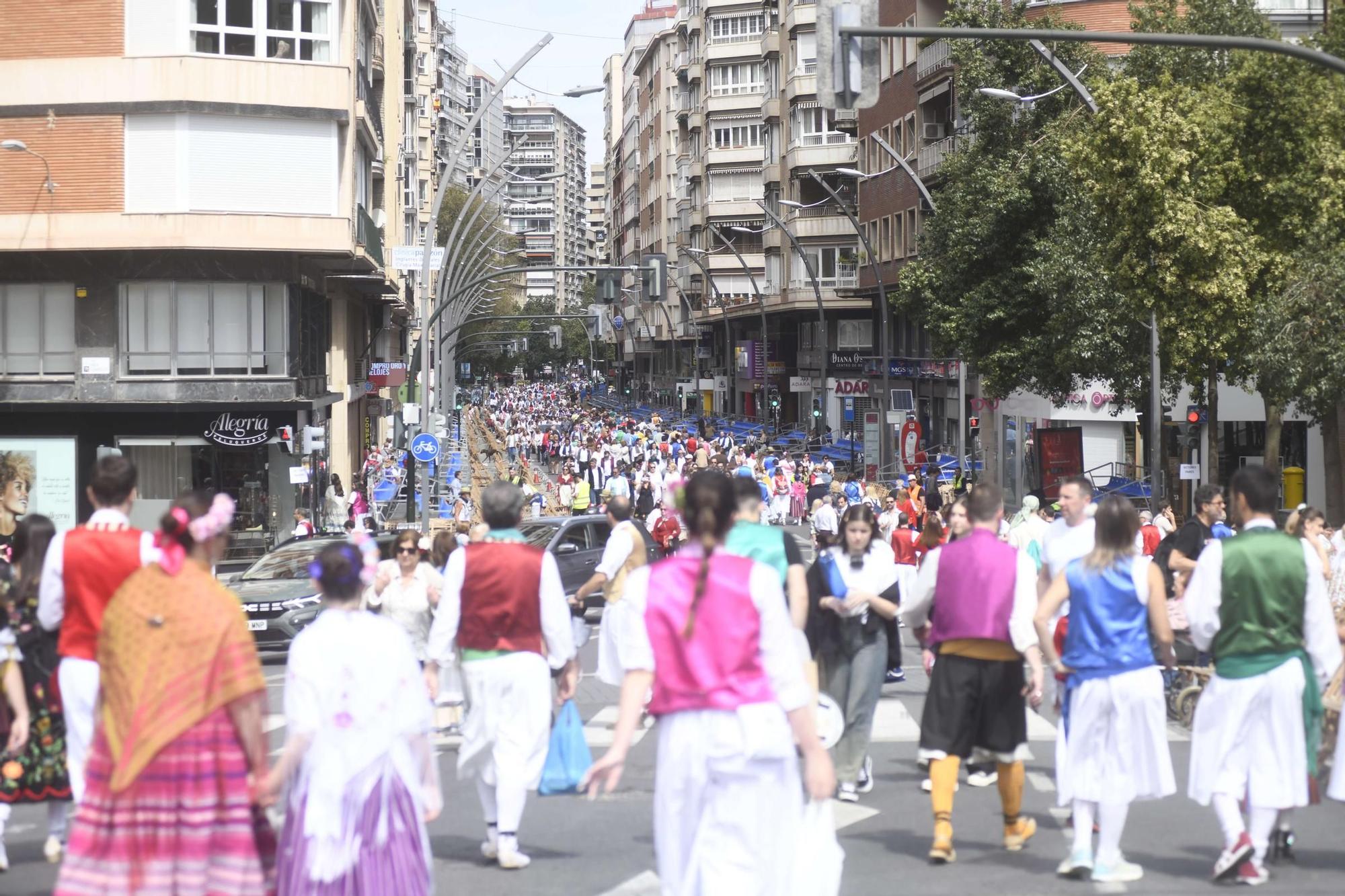 Ambiente en las calles del centro de Murcia durante el Bando de la Huerta (II)