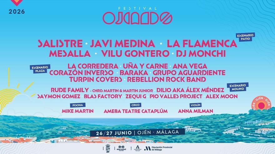 Festival Ojeando 2026: Salistre, Javi Medina, La Corredera y