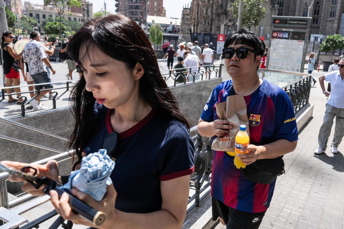 La calle Provença junto a la Sagrada Familia, zona cero de conflictos por la masificación turística