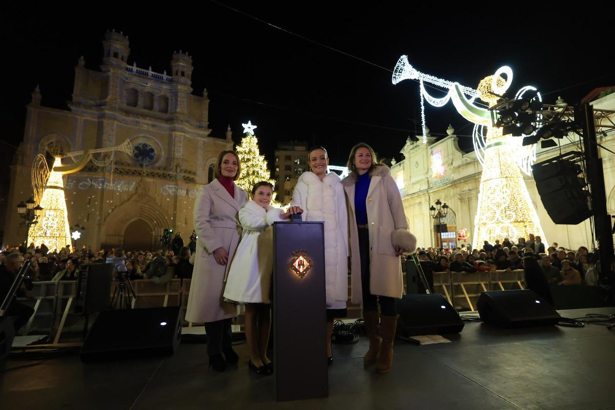 Encendido de las luces de Navidad en Castelló