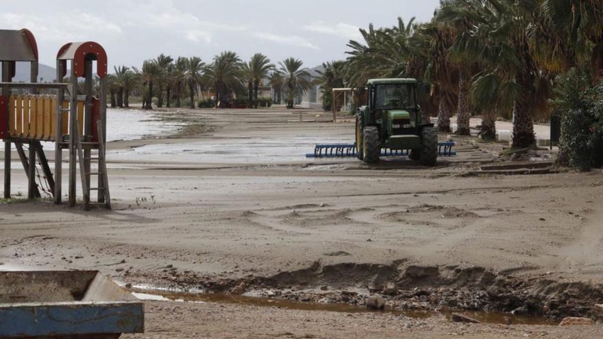 El Ayuntamiento de Cartagena culpa a Costas de no actuar en Los Urrutias durante las lluvias