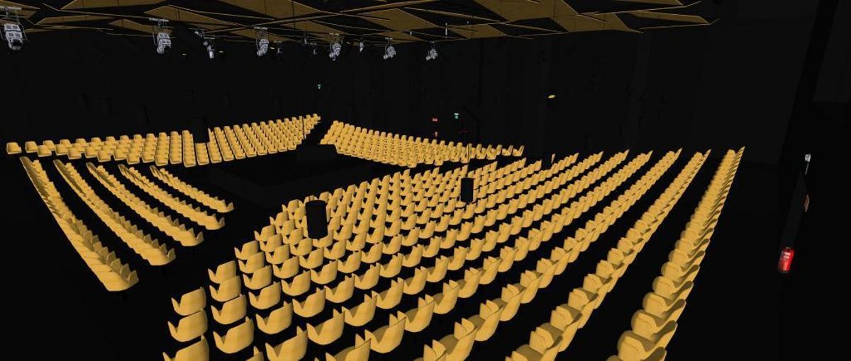 Maqueta del interior del Auditorio.