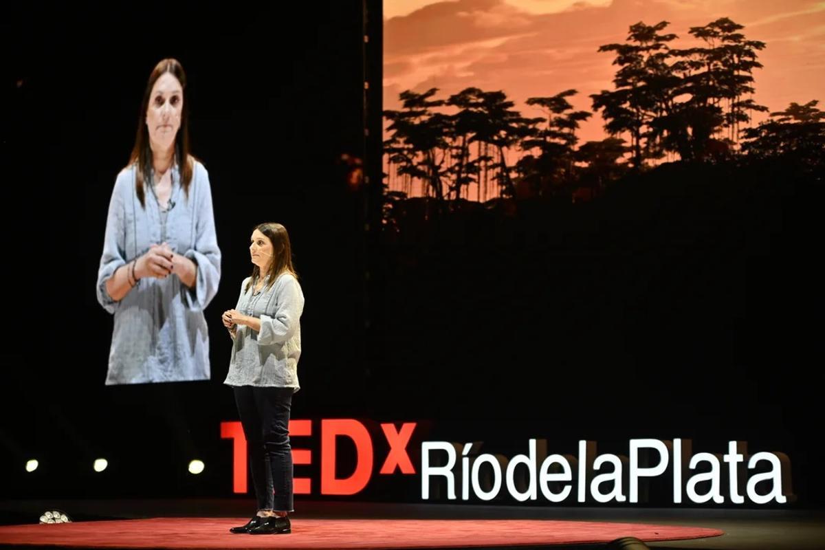 La climatóloga Camilloni, en una conferencia