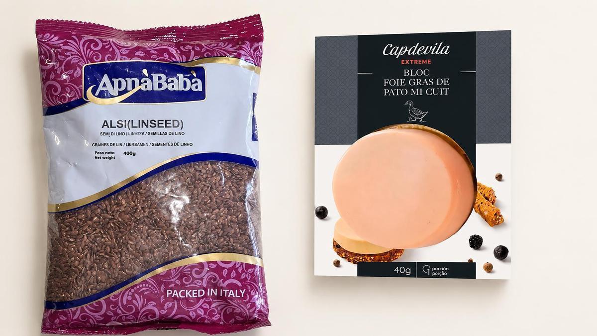 Los dos productos que han provocado la alerta alimentaria.