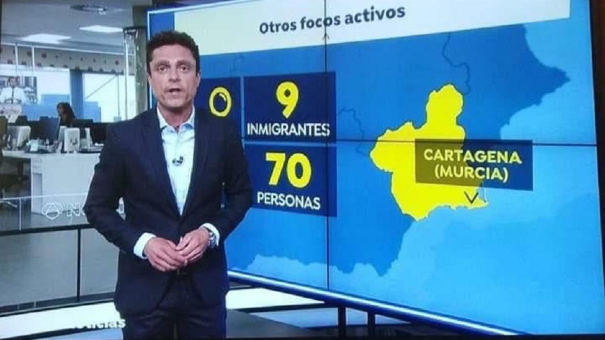 Antena 3 separa a 'personas' de 'inmigrantes' y desata la polémica en redes