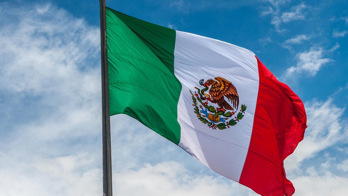 La bandera de México.