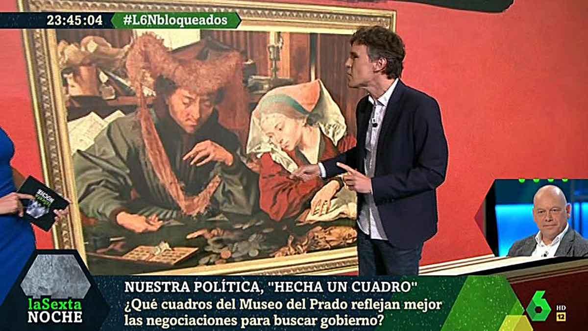 Clase de arte y política en ’La Sexta noche’. 