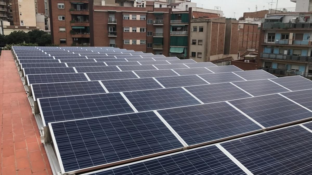 Nueva planta fotovoltaica de Badalona.