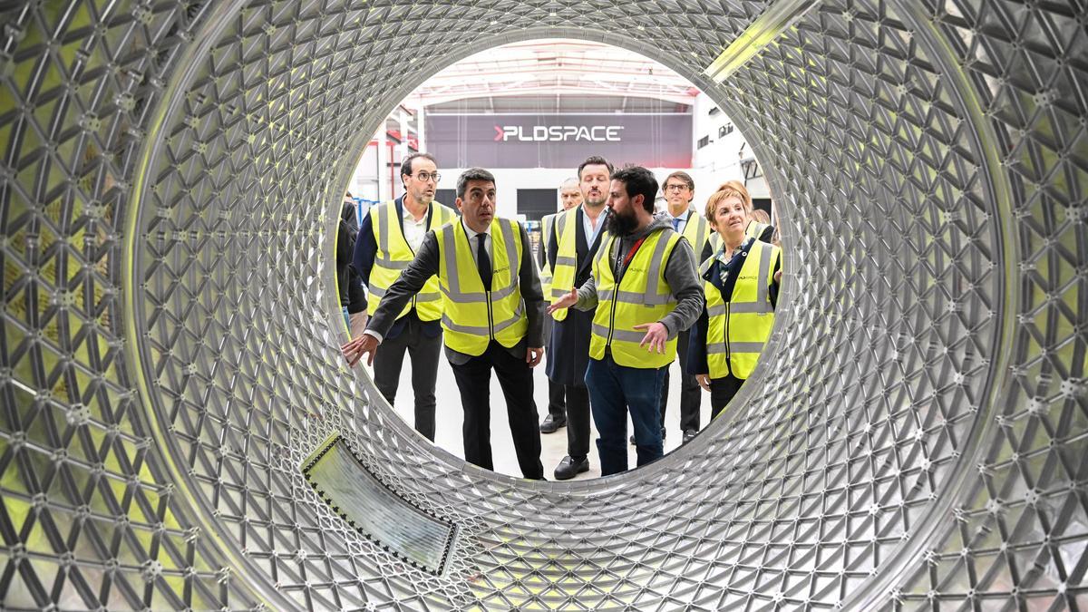 Mazón anuncia en Elche una inversión de 4,7 millones de euros para el desarrollo del nuevo cohete de PLD Space