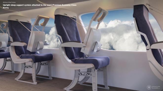 Los aviones del futuro contarán con estructuras para dormir cómodamente