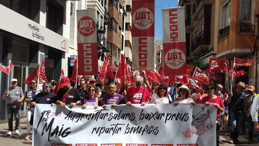 Manifestación del 1 de mayo en Castelló