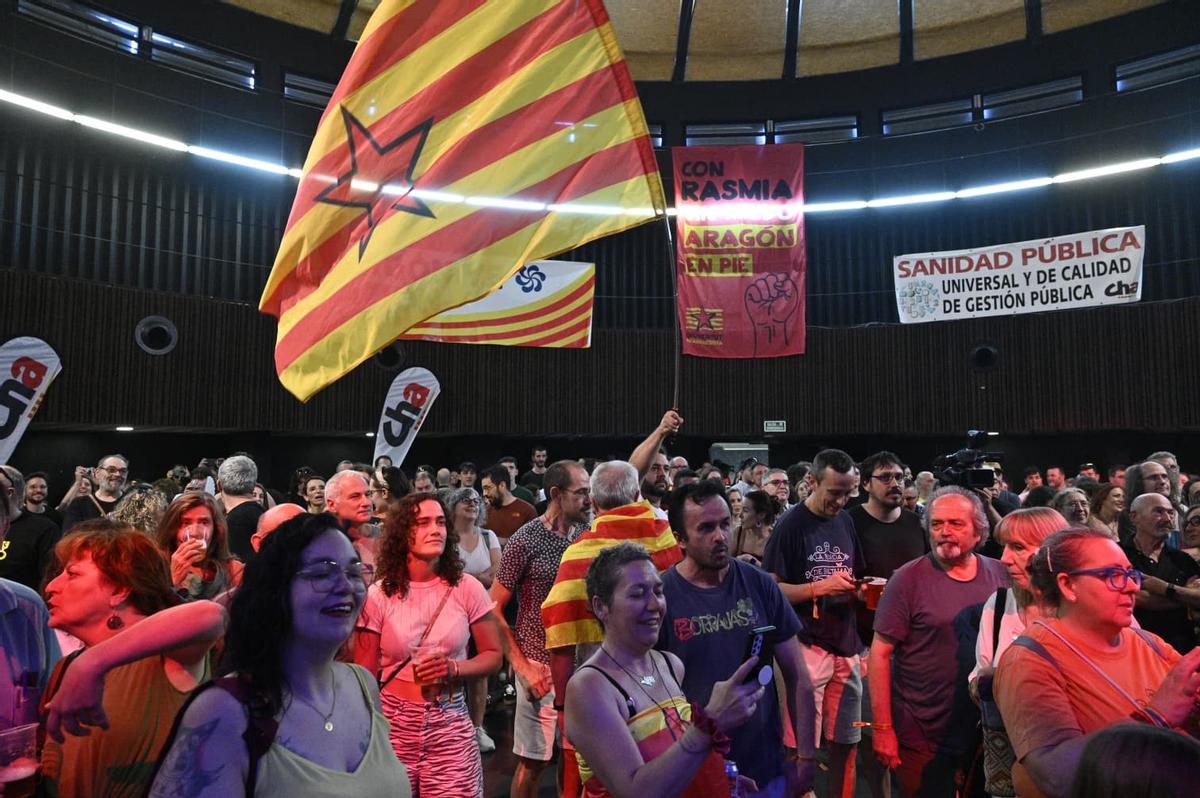 Acto central del 40 aniversario de CHA en Zaragoza.