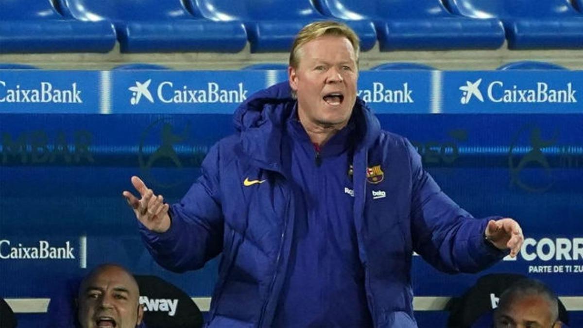 Koeman: "Ya he dicho varias veces que nos falta un '9'"