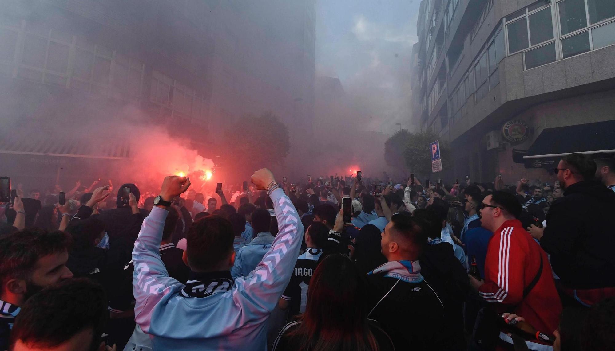 Las imágenes del Celta-PAOK
