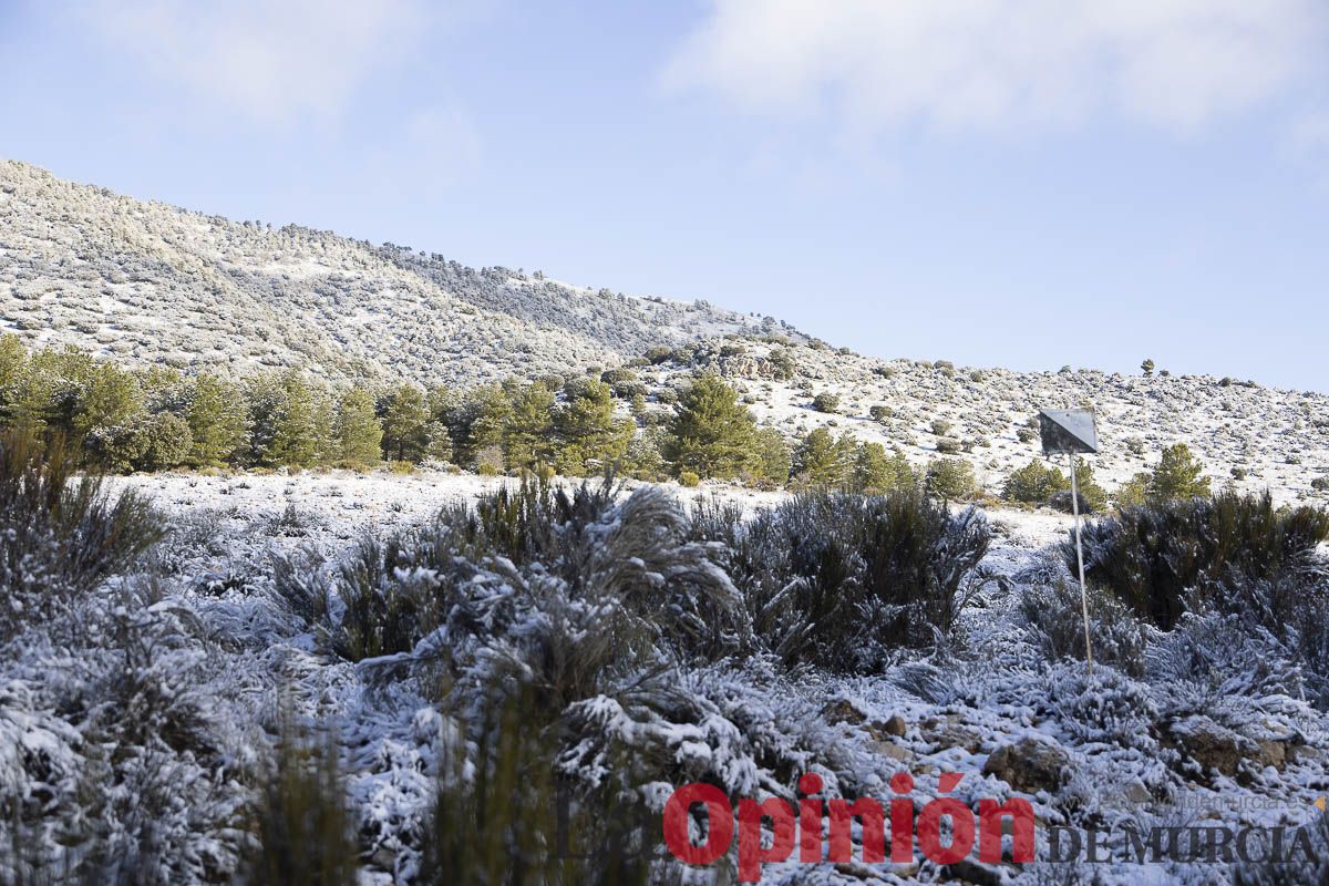 La nieve se hace presenta en las proximidades de Revolcadores