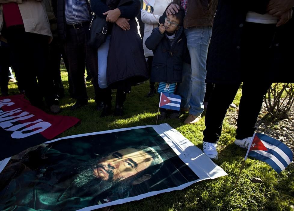 Acto homenaje de los asturianos a Fidel Castro