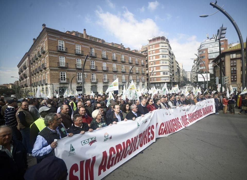 Así ha sido la manifestación de los agricultores en Murcia (II)