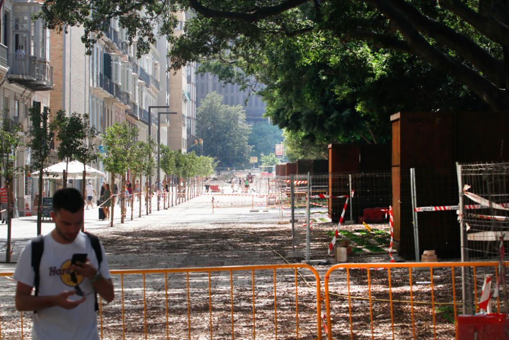 El presidente de la Junta, Juanma Moreno, inaugurará los dos tramos peatonalizados de la Alameda Principal el 15 de agosto,  el primer día de la Feria de Málaga.