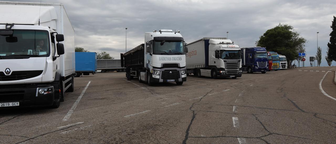 Los camioneros denuncian que las áreas de servicio de la autopista no ofrecen suficientes plazas de aparcamiento.