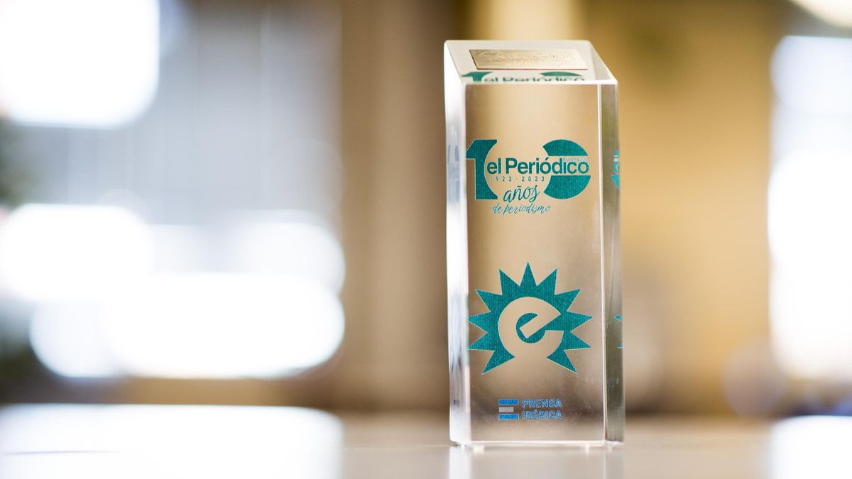 Estatuilla de los Premios Empresario Extremeño del Año.