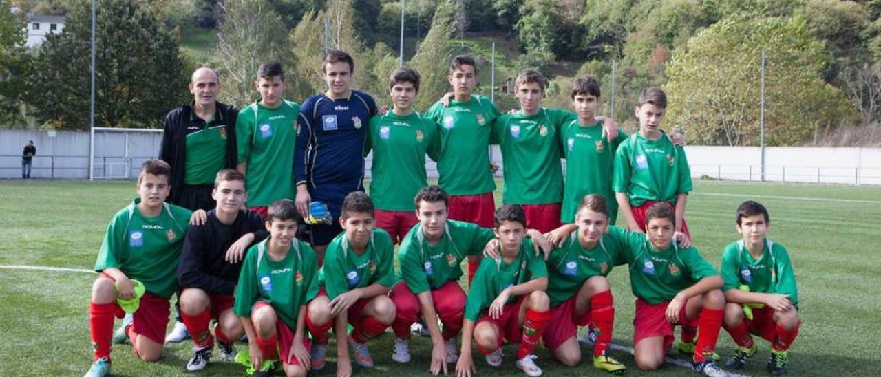 Equipo cadete del Aller Deportivo.