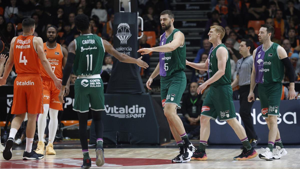 El Unicaja arrasó este domingo al Valencia Basket.