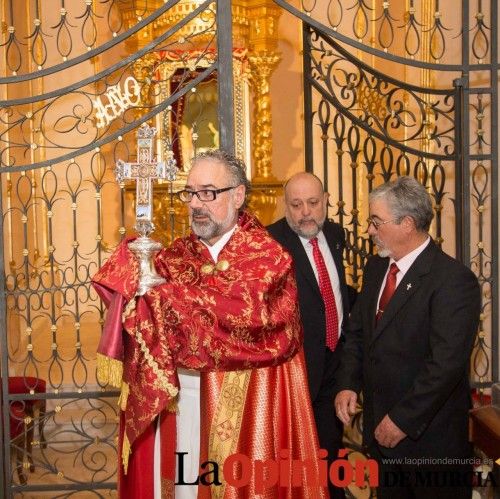 Conmemoración de la llegada del Lignum Crucis a Abanilla y donación del fajín del General Rivera Rocamora