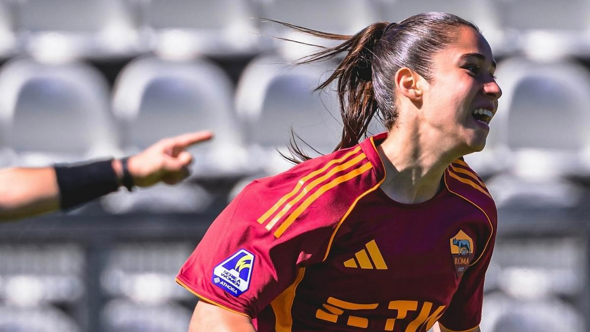 Giulia Dragoni volvió a jugar y a marcar con la Roma