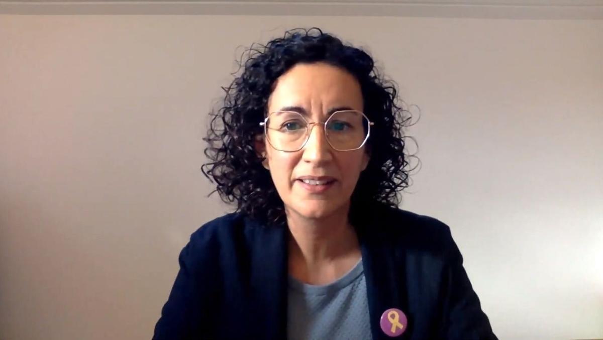 Marta Rovira durante el Consell Nacional de ERC.