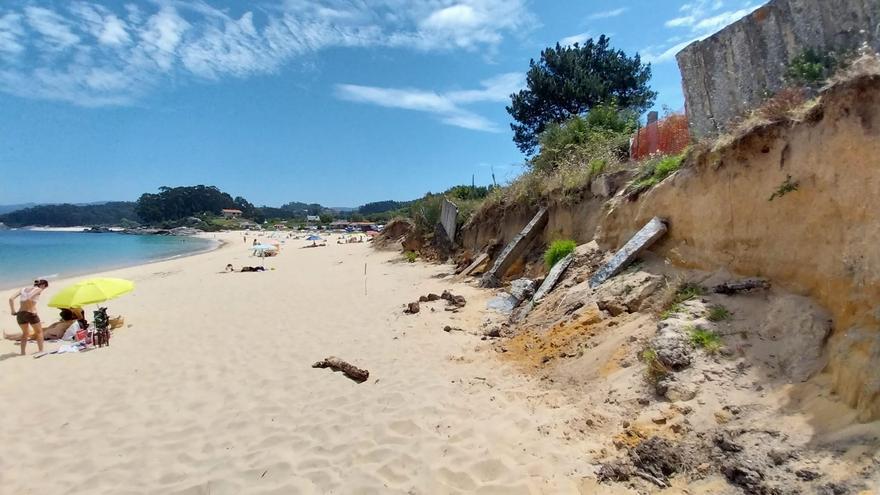 Bueu se niega a vallar el muro de la playa de Mourisca e insta a Costas a hacerlo