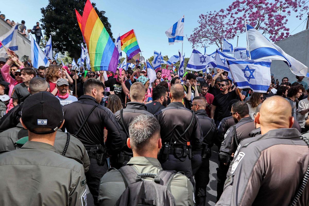 Protestas en Tel Aviv por la polémica reforma judicial del Gobierno de Netanyahu