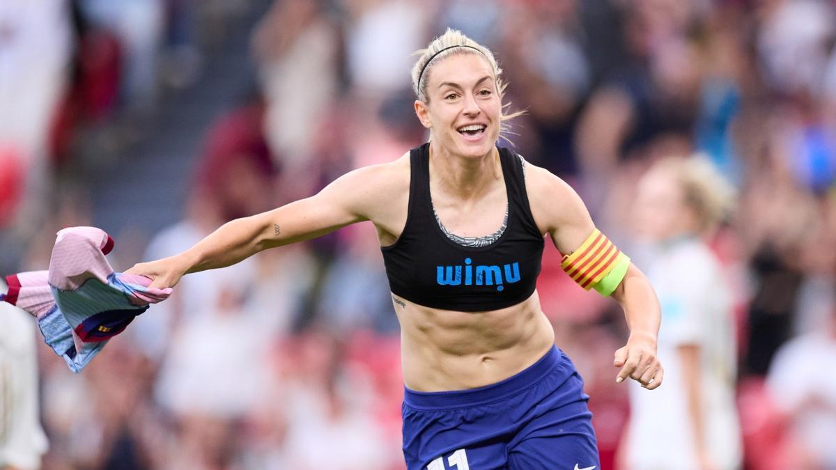 Alexia, el día que conquistó la Champions en la final de San Mamés del 25 de mayo de 2024.