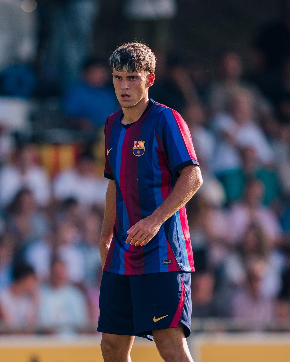 Nil Vicens, jugador del Barça Atlètic